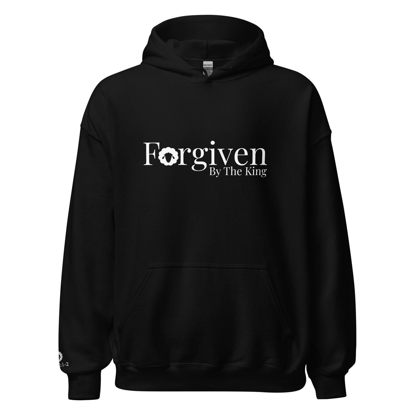 Forgiven By the King Hoodie - Psalm 32:1-2 Christian Apparel