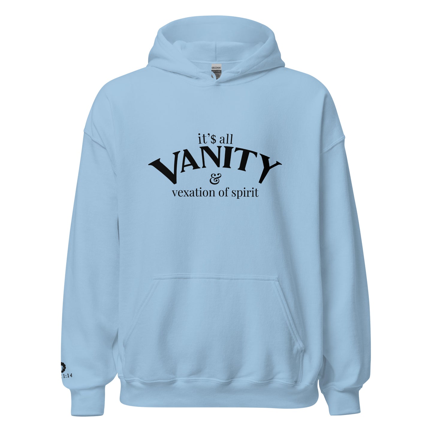 Lamb of YHWH 'Vanity' Hoodie (light Colors) - Ecclesiastes 1:14 Christian Apparel