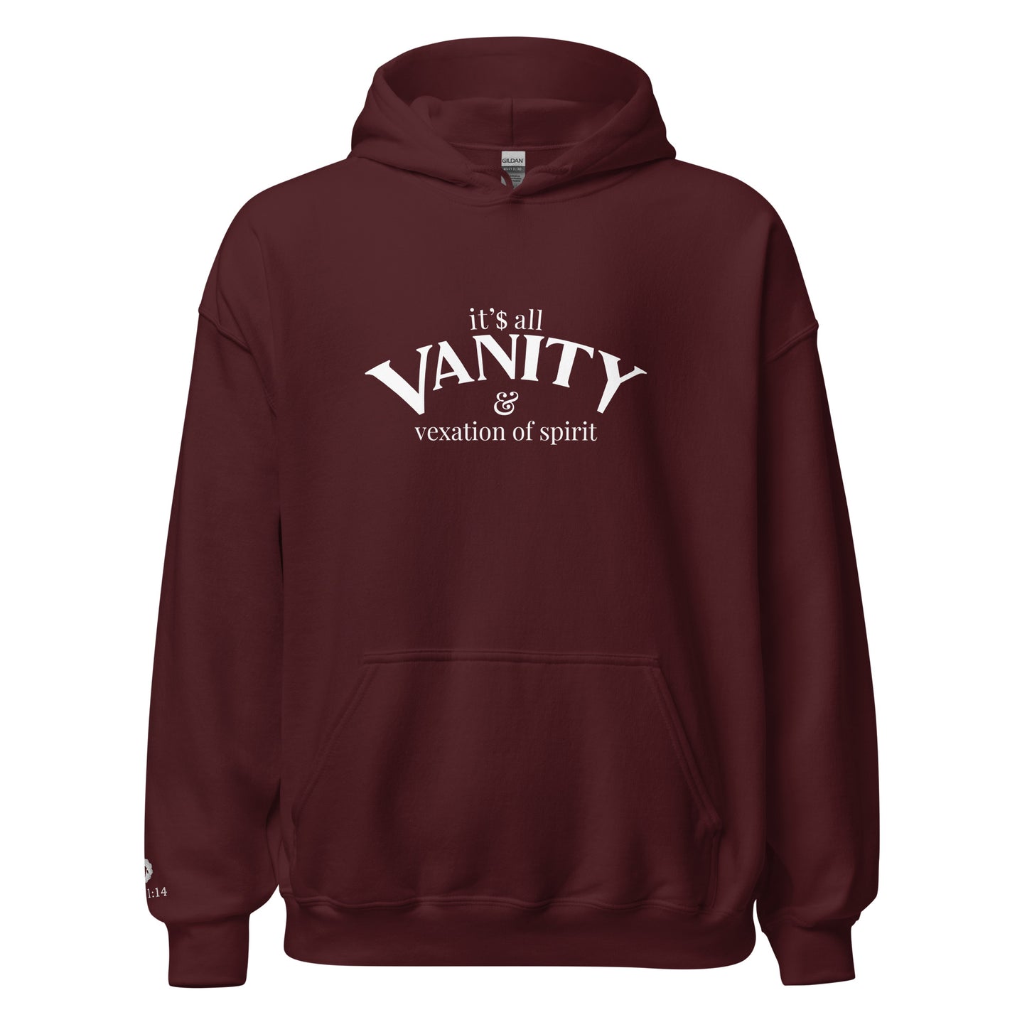 Lamb of YHWH 'Vanity' Hoodie - Ecclesiastes 1:14 Christian Apparel