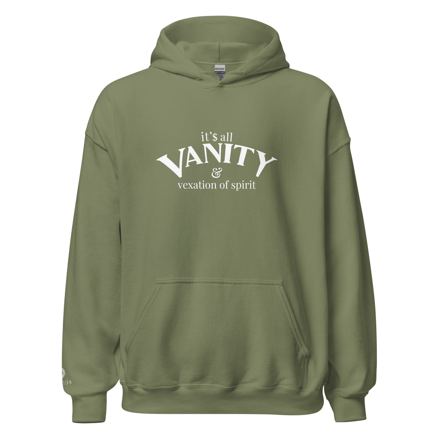 Lamb of YHWH 'Vanity' Hoodie - Ecclesiastes 1:14 Christian Apparel