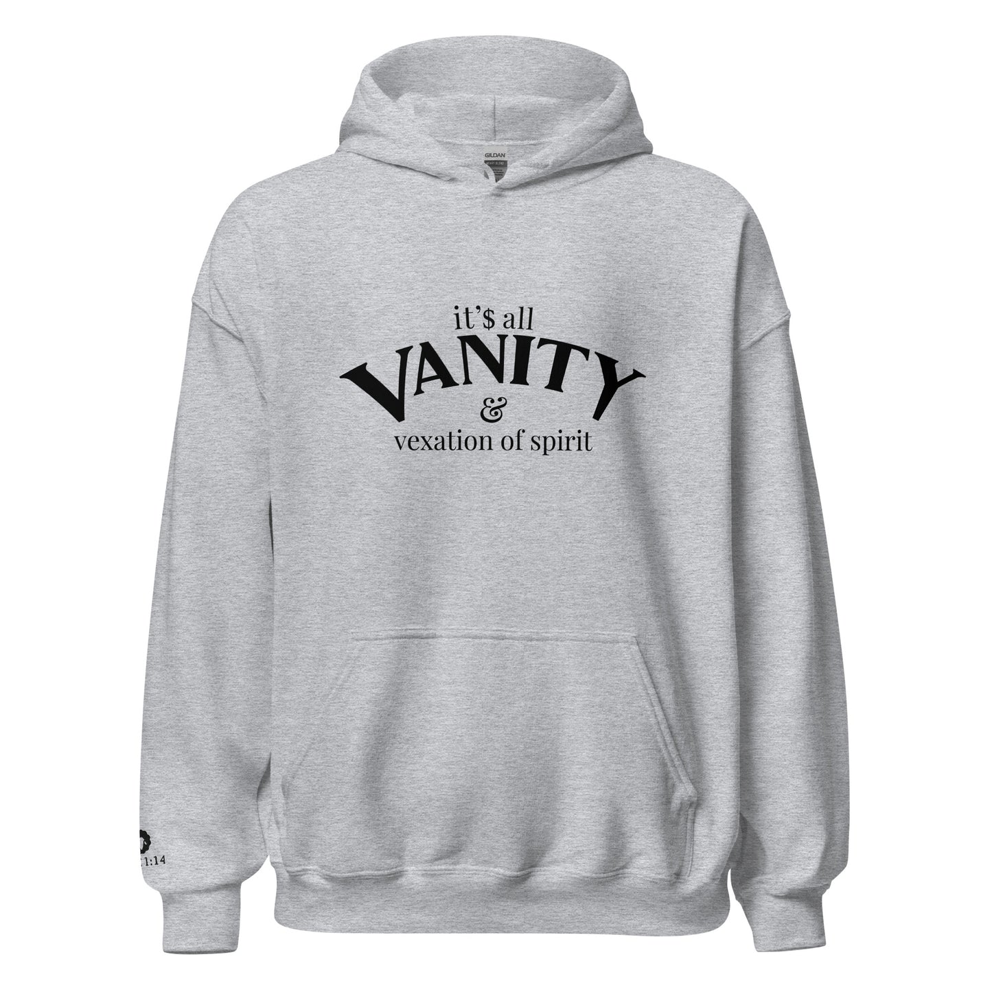 Lamb of YHWH 'Vanity' Hoodie (light Colors) - Ecclesiastes 1:14 Christian Apparel