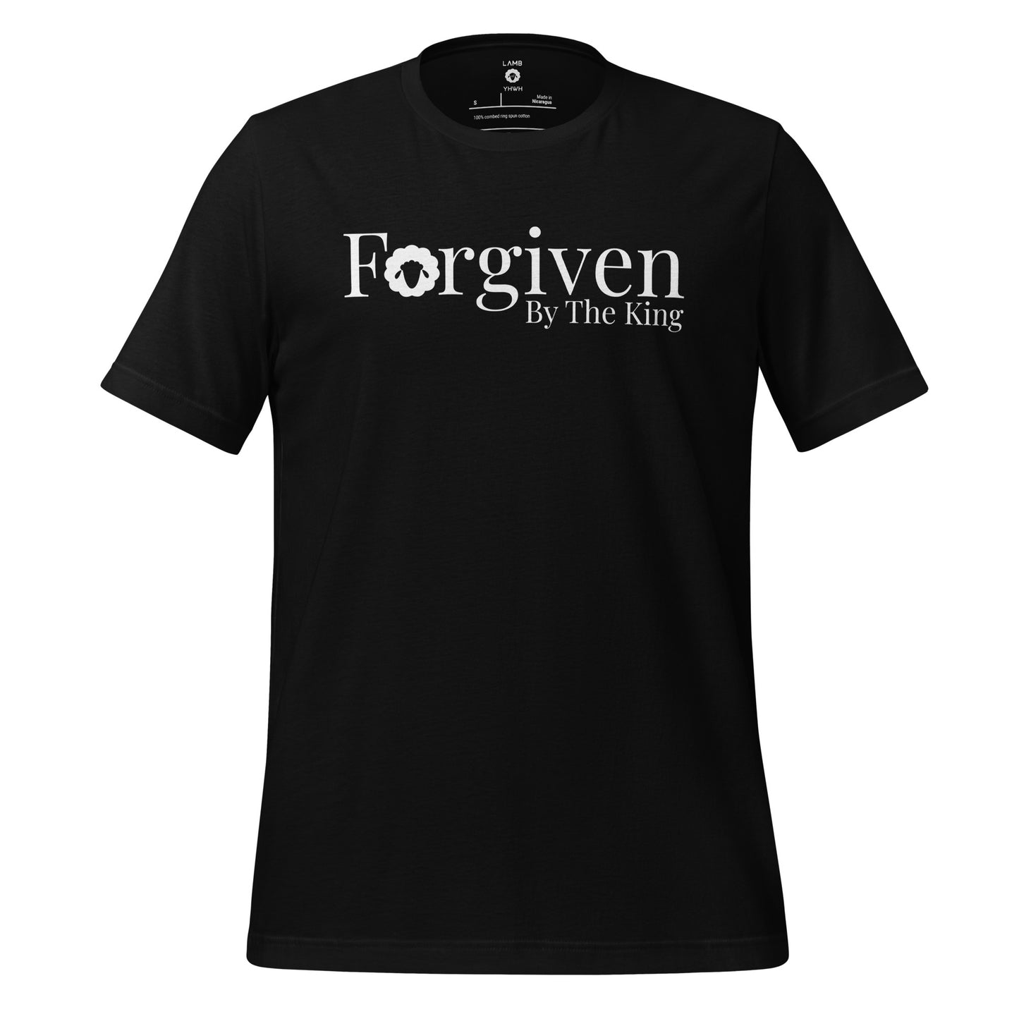 Forgiven by the King T-Shirt - Psalm 32:1-2 Christian Clothing