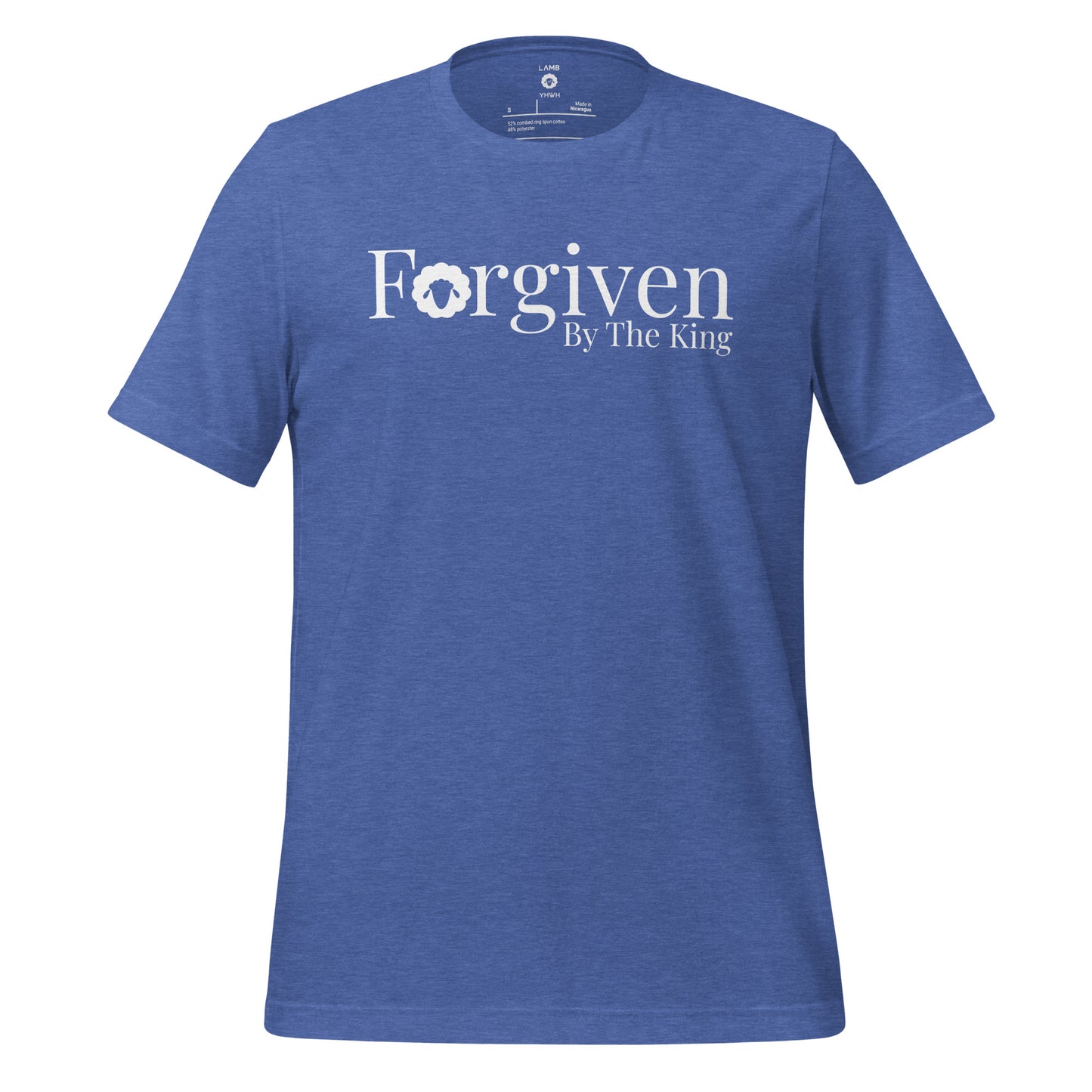 Forgiven by the King T-Shirt - Psalm 32:1-2 Christian Clothing