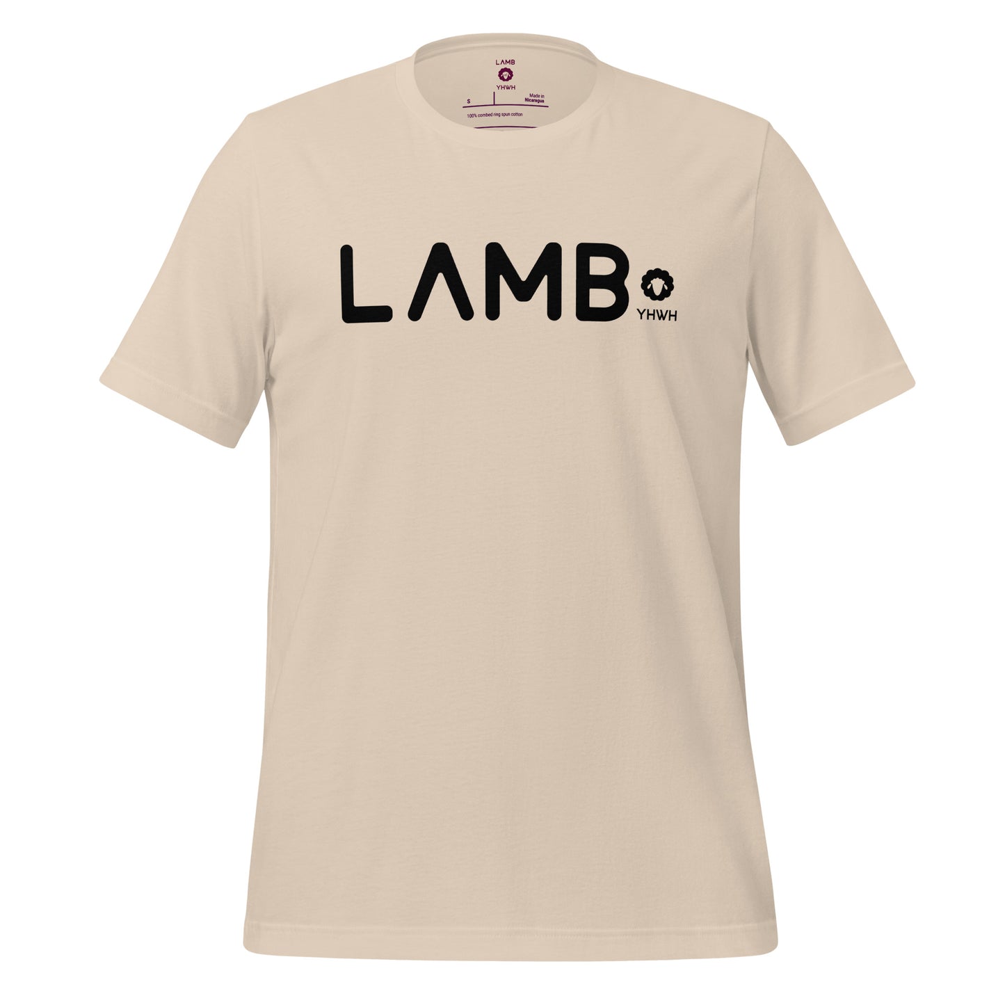 Lamb of YHWH Branded T-Shirt (Black) - Faith-Based Streetwear