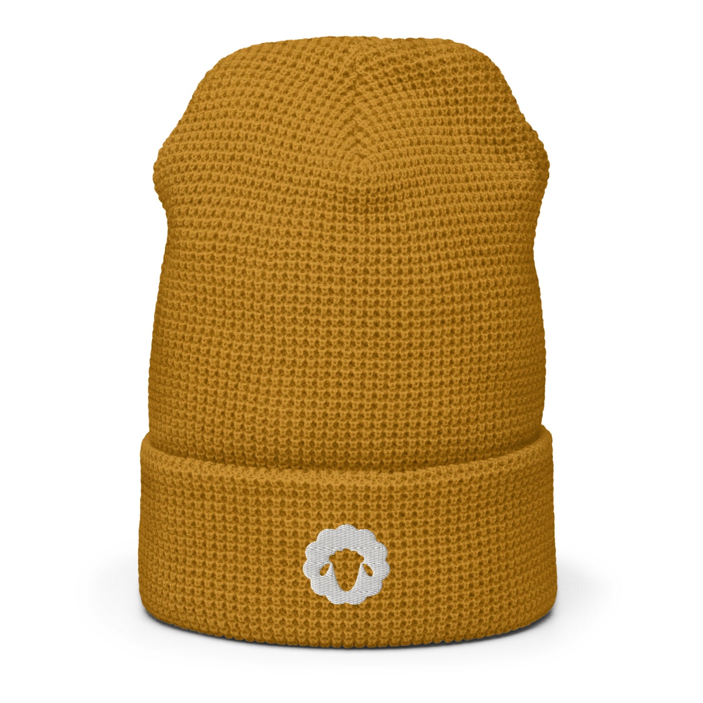 Lamb of Yhwh Branded Waffle beanie (Puff Embroidery)