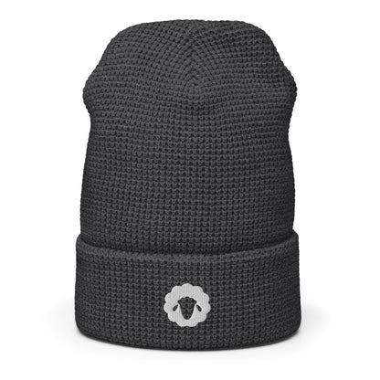 Lamb of Yhwh Branded Waffle beanie (Puff Embroidery)