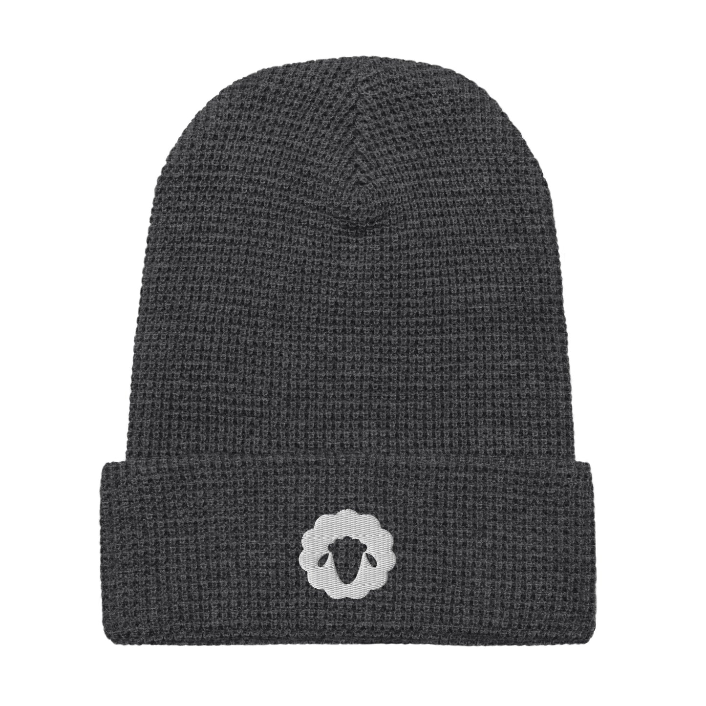 Lamb of Yhwh Branded Waffle beanie (Puff Embroidery)