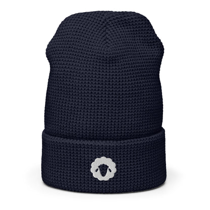 Lamb of Yhwh Branded Waffle beanie (Puff Embroidery)